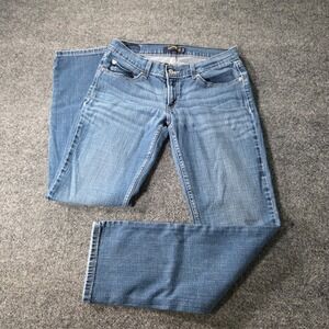 Levis 524 Too Superlow Jeans Straight Leg Y2K Low Rise Denim Blue 9M Womens